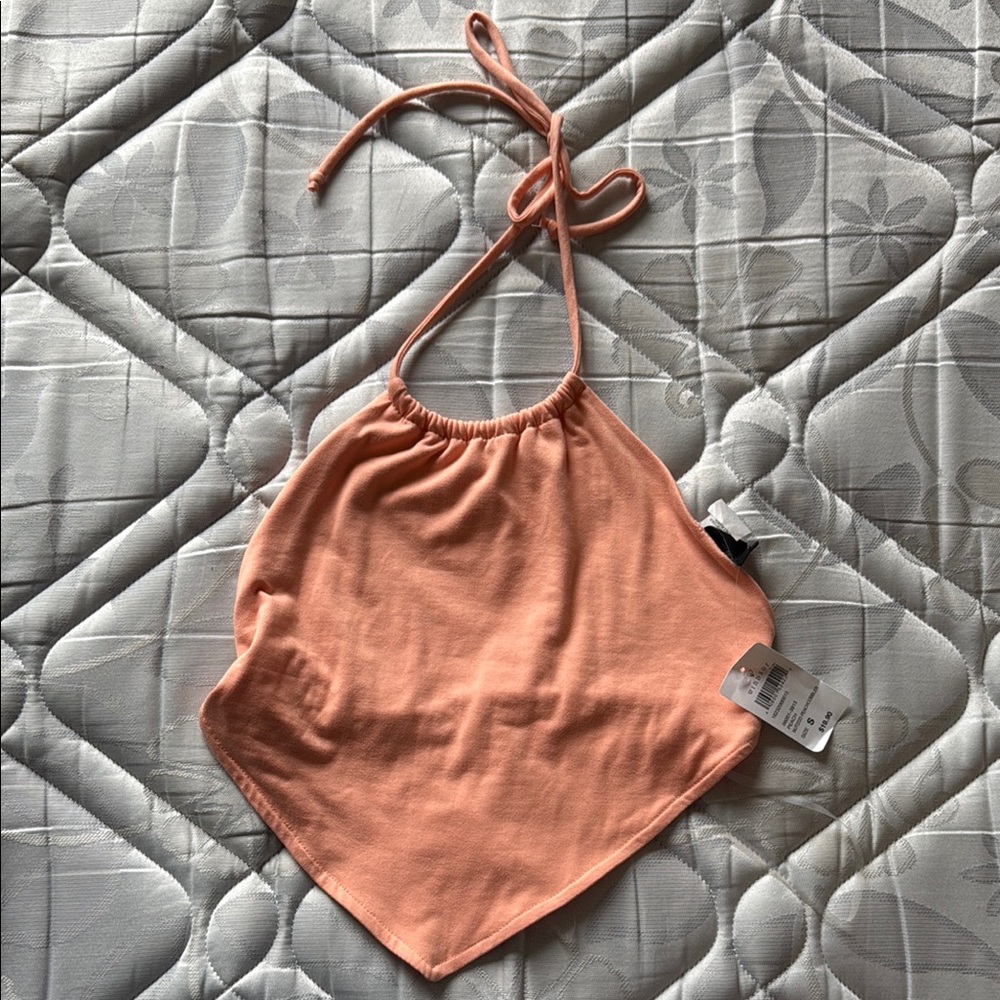 Peach Halter Top